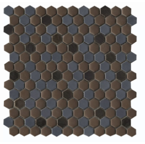 Confetti Metal Blend Hexagon Mosaic - mosaic tile